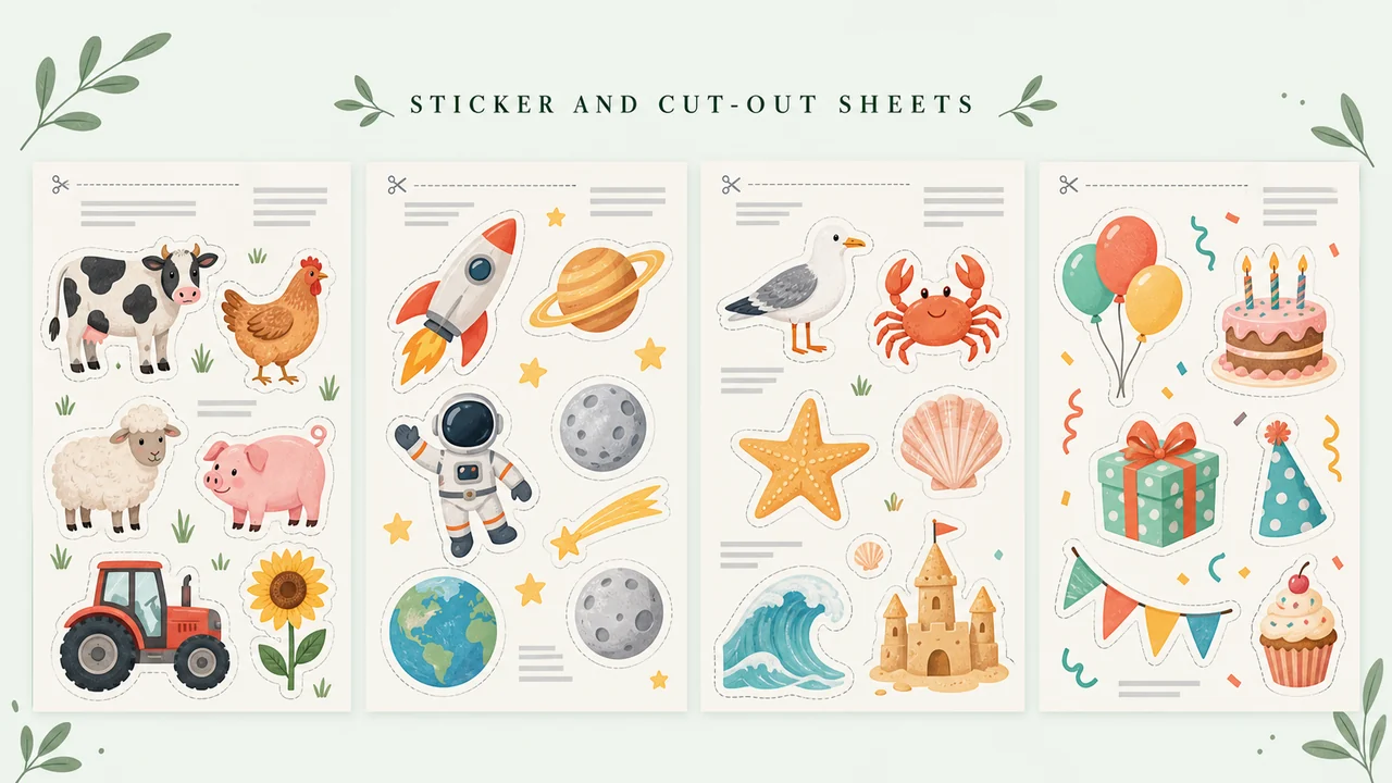 Sticker and Cut-Out Sheets images 3