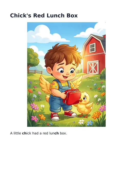 Page 1 of 7 made by Personalised Phonics Picture Book