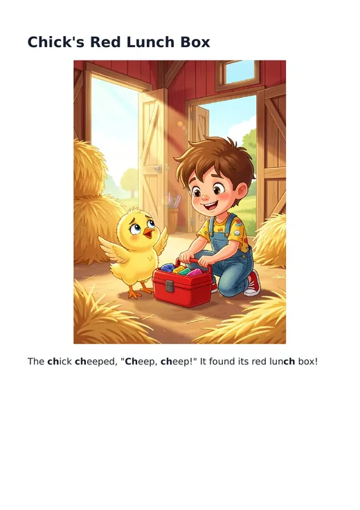 Page 7 of 7 made by Personalised Phonics Picture Book