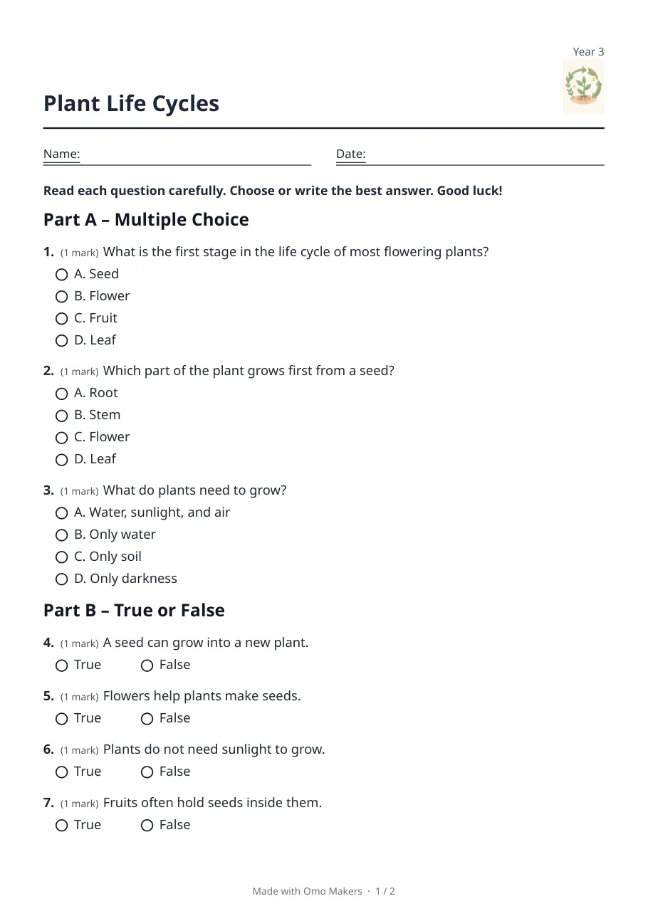 A real page made by Test Paper